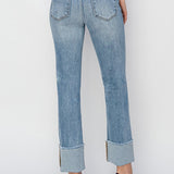 The Crystal Cuffed Denim | RISEN DENIM