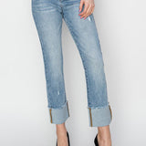 The Crystal Cuffed Denim | RISEN DENIM