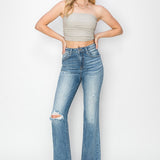 The Whitney Denim High Rise Boot Cut Jeans  | RISEN