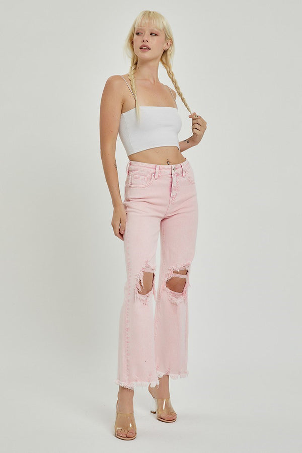 The Dani Denim | Pink Distressed