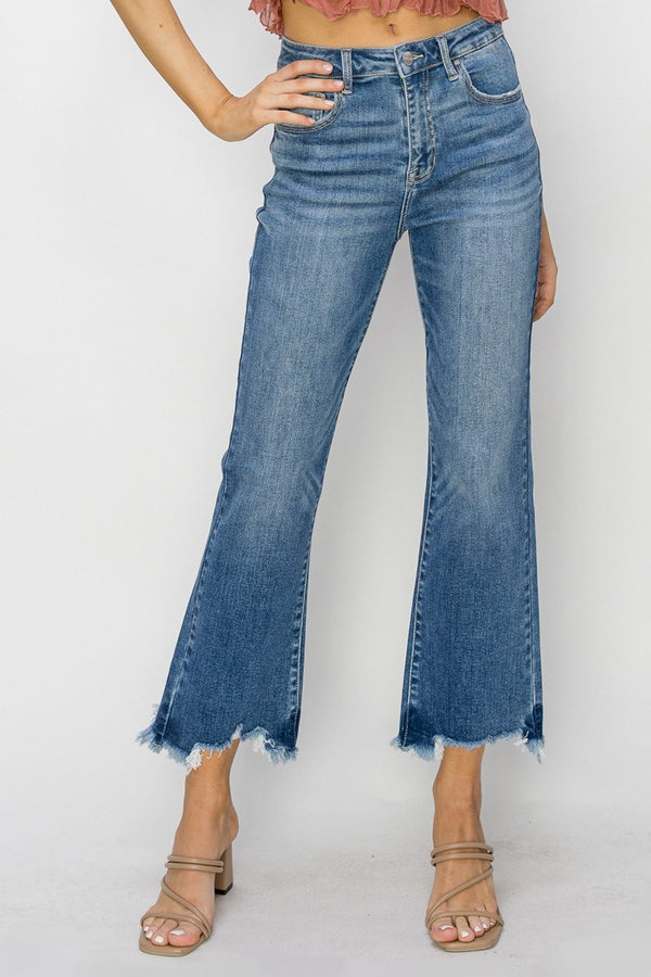 The Eve Denim | High Rise Crop Flare