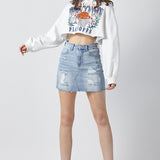 The Regina Denim Skort