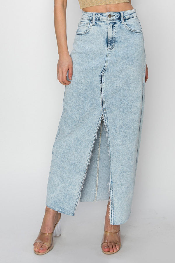 The Lainey Crossover Slit Maxi Skirt