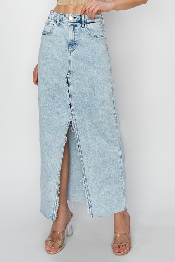 The Lainey Crossover Slit Maxi Skirt