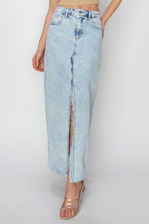 The Lainey Crossover Slit Maxi Skirt