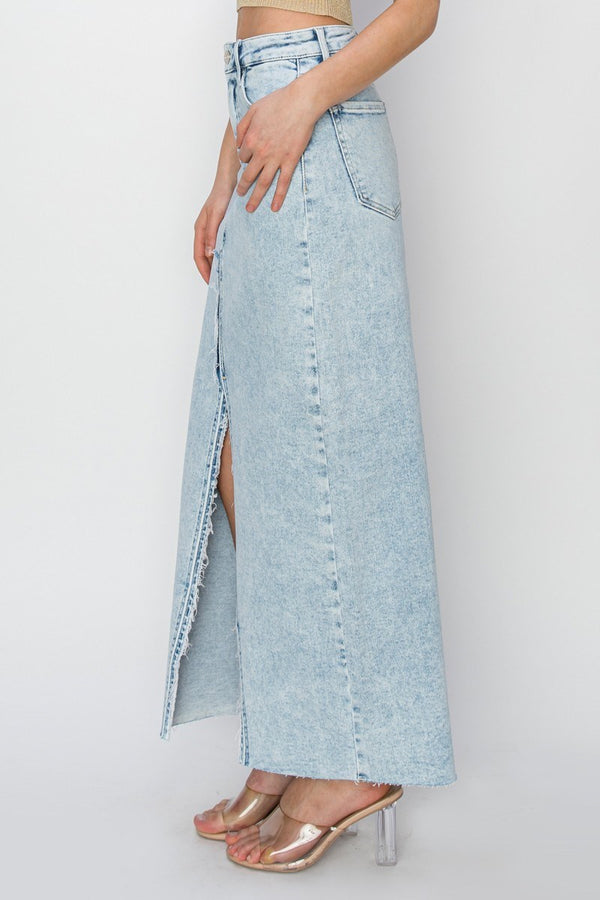 The Lainey Crossover Slit Maxi Skirt