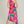 Take Me to the Tropics One Shoulder Dress - Pink and Teal