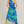 Take Me to the Tropics One Shoulder Dress - Blue and Green - ONLINE ONLY