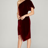 Wine Kisses Velvet Dress
