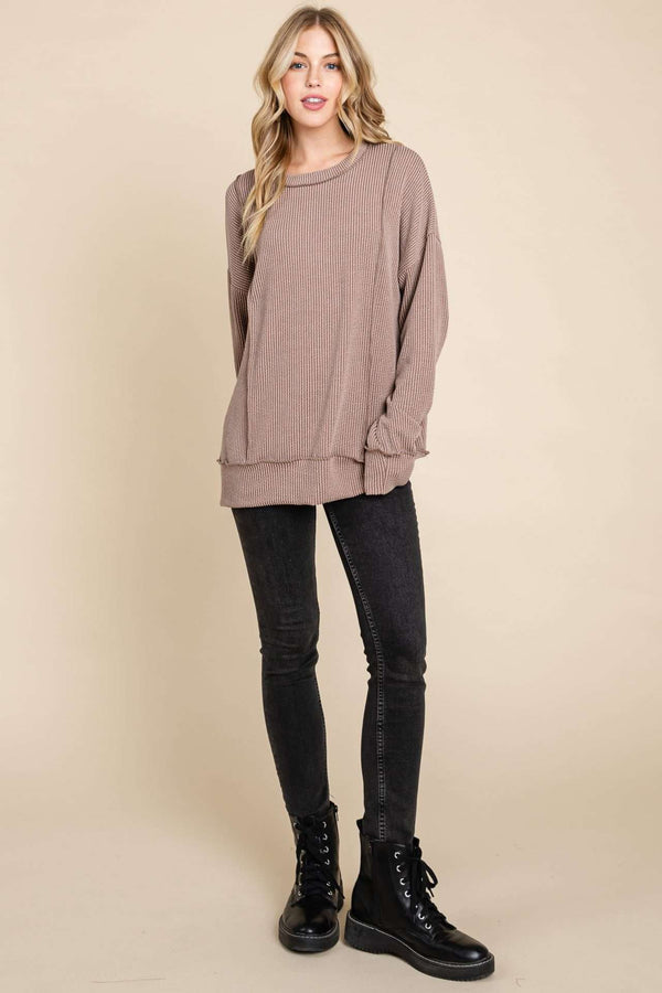 Only Yours Ribbed Long Sleeve Top