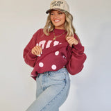 Praise God & Polka Dot Mock Neck