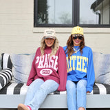 Praise God & Polka Dot Mock Neck