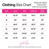 Trick or Treat Polka Dot Patch Pullover