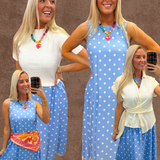 Timeless Charm Midi Blue