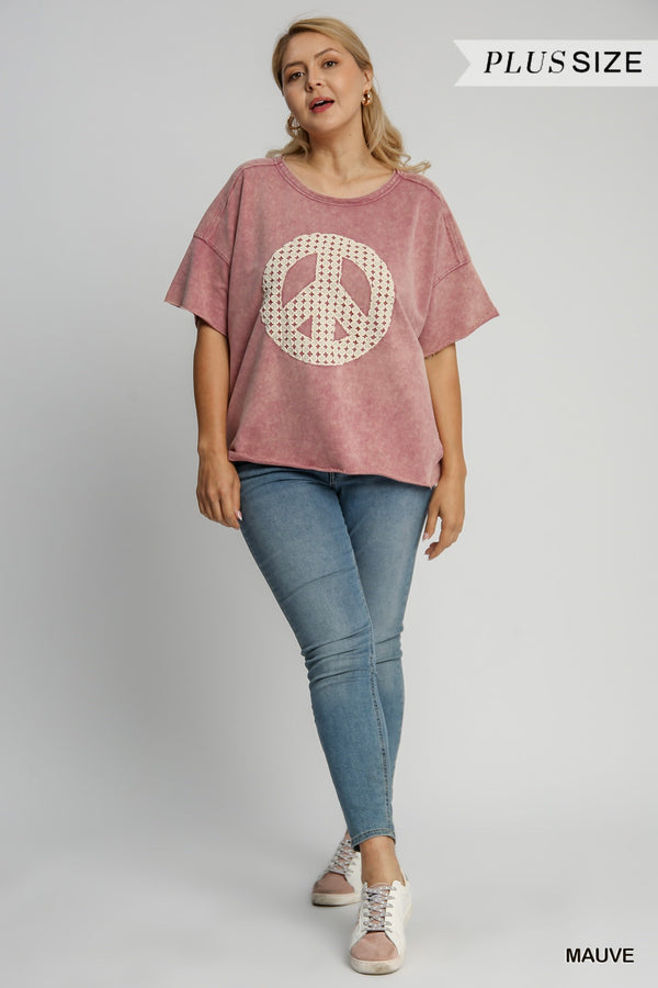 Peace Lace Design Top