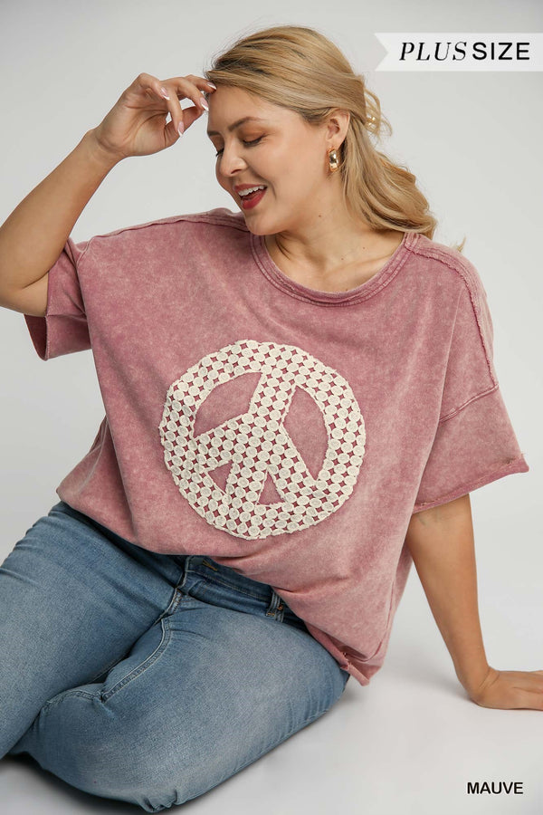 Peace Lace Design Top