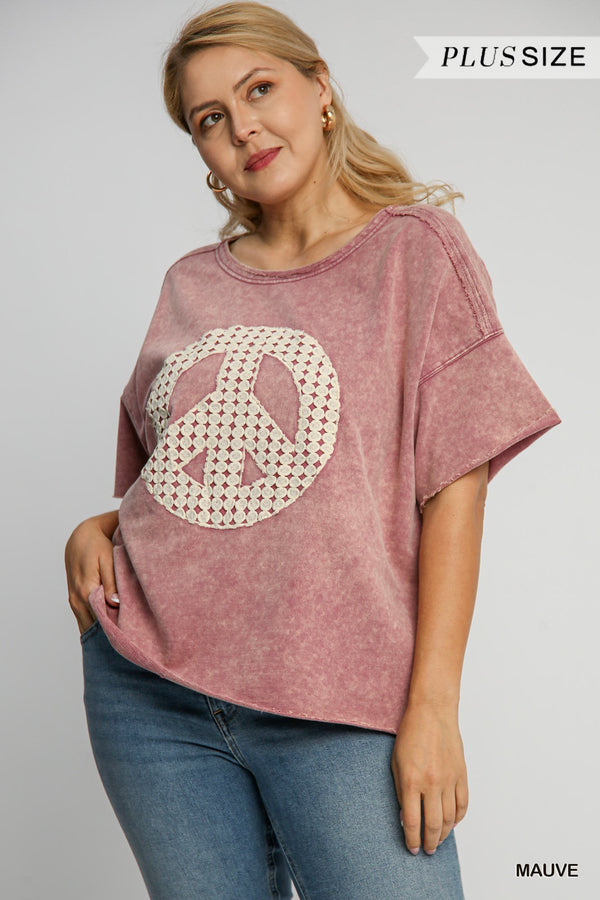 Peace Lace Design Top