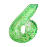6 7 Numbers Glittery Thick Maltose Putty Filled Squishy Toy