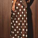 The Cocoa Darling Satin Skirt