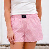 Light Pink Mini Polka Dot Boxer | Lulu Mac