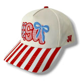 USA Bow Stripe Cap