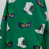 Mardi Gras Sequin Boot Sweatshirt