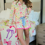 Daylight Bow Ruffle Pajama Set