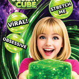 Glow in the Dark Squishy Sparkle Cube