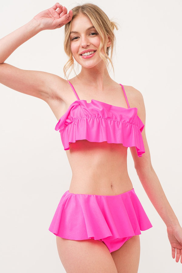 Malibu Babe Neon Pink Biki Set