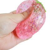 Strawberry Glittery Maltose Putty Filled Squishy