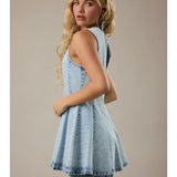 Until Daylight Denim Romper