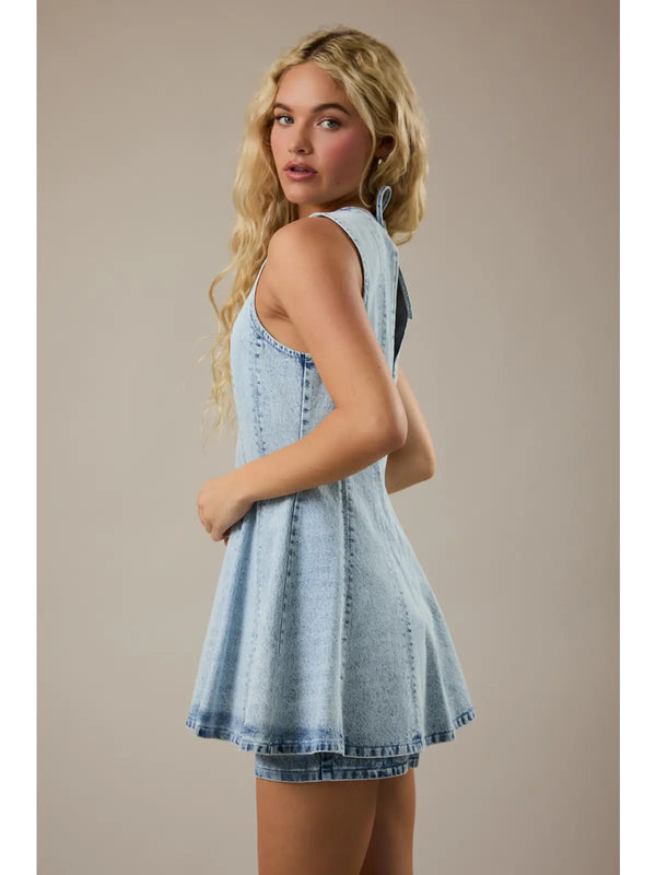Until Daylight Denim Romper