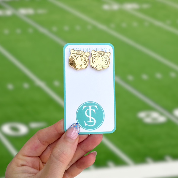 Mirror Tiger Head Stud