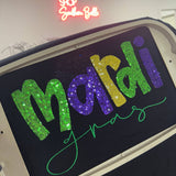 Mardi Gras Real Sequins Short Sleeve