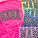 Checker Print Mama Tee