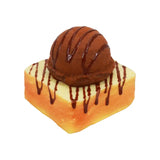 Ice Cream French Toast Slow Rising Scented Foam Squishy