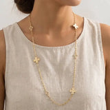 Multi Cross Charms Chain Necklace