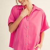 Pink Passion Satin Top