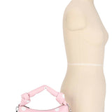 Polka Dot Print Handle Crossbody Bag