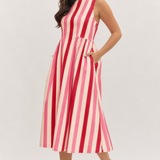 Sweet Talk Stripe Midi Dress