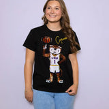 LSU Geaux Mike Basketball (Licensed) | Women's Sequin Tee