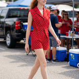 Game Plan Polka Dot Romper