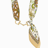 Horse Bit Silk Scarf Chocker Necklace