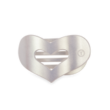 Mother of Pearl Heart Flat Clip