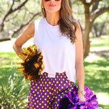 Geaux Time Polka Dot Boxer Shorts
