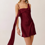 The Burgundy Affair Mini Dress