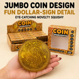 Gold Glitter Dollar Coin Slow Rising Squishy Toy