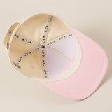 MAMA Ribbon Embroidered Two-Tone Trucker Hat
