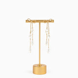 Long Bow Pearl Deco Drop Earrings
