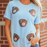 Baseball Sequin Tee